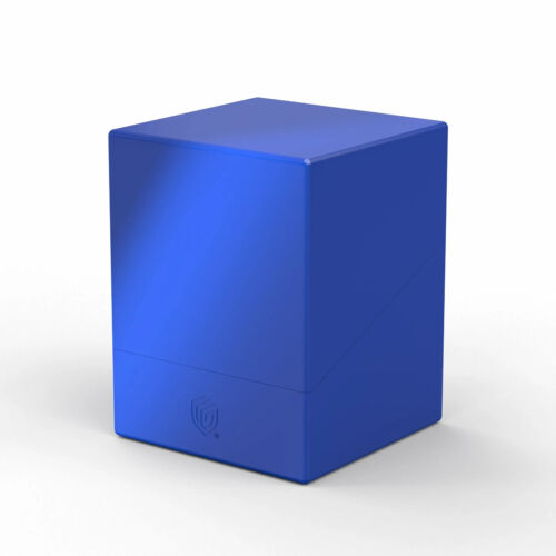 ULTIMATE GUARD BLUE BOULDER 100+ SOLID DECK CASE NEW Card Storage Box ccg tcg - Picture 2 of 9