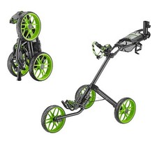 CaddyTek Caddylite 15.3 V2 - Deluxe Quad-Fold Golf Push Cart Green
