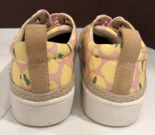 Spenco Sz 8 Slip On Sneakers Lemon Print - Picture 12 of 20