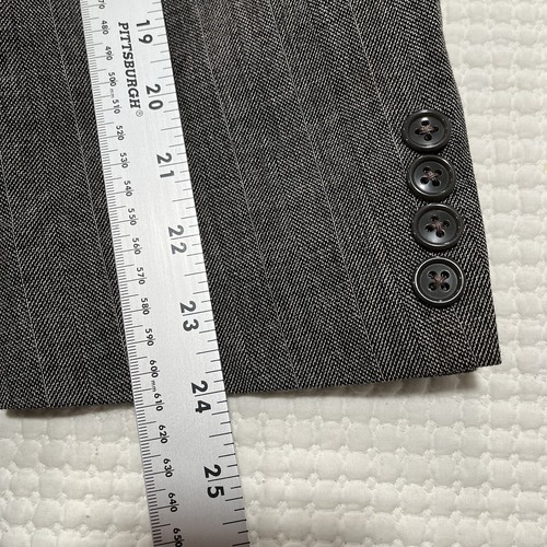 Christian Dior Blazer Mens 42 Gray Double Breasted Lined Sports Jacket - Bild 8 von 13