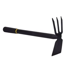 Hoe and Cultivator Garden Rake Hand Tiller Tool Heavy Duty Cultivator Hoe for...