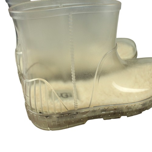 Ugg Drizlita Clear Black Rain Boots Waterproof Removable Sock Liners Womens Sz 6 - Picture 15 of 15