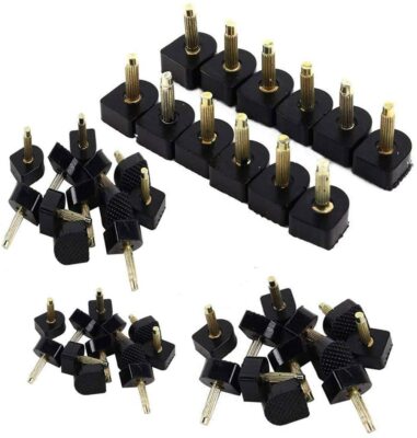 60PCS 5-Sizes High Heel Shoe Repair Tips Taps Pins Dowel Lifts Replacement
