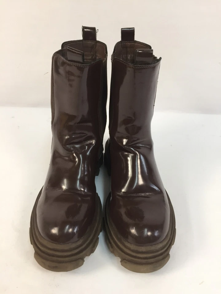 DREAM PAIRS Women's Platform Chelsea Ankle Booties DMB212 Brown Size 8.5 - Image 3 of 4