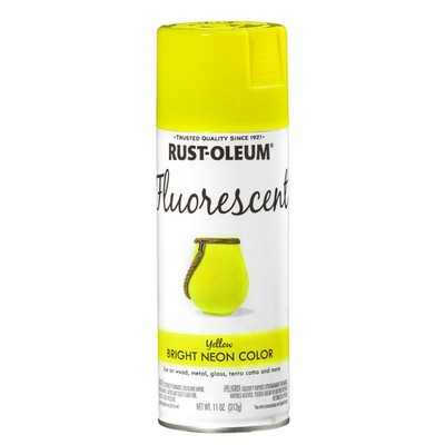 Rust-Oleum 342571 Specialty Fluorescent 11 oz (Pack of 1), Yellow