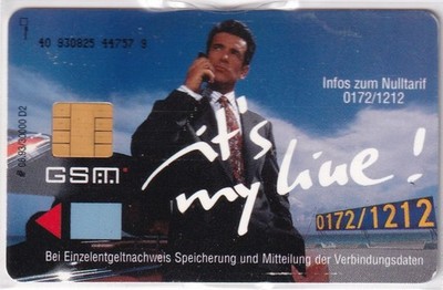 Germany GSM Mannesmann D2 Privat ''It`s my Line - Mann telefoniert''