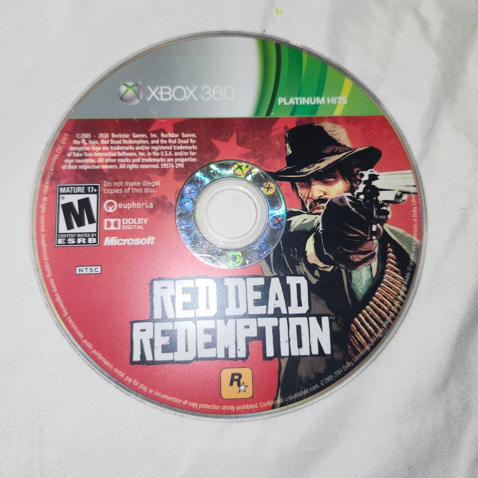 Red Dead Redemption Xbox 360 Platinum Hits Rockstar Games Acción NTSC Solo Disco