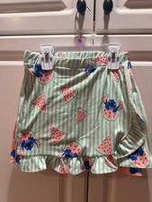 2-Pack Disney Stitch skorts Girls size 6 1-Pink 1-Blue New