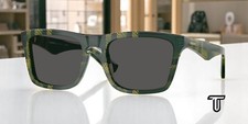 BURBERRY BE4434F 412587 Check Green Dark Grey 57 mm Men's Sunglasses