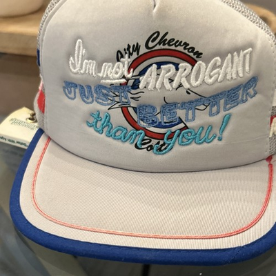 #ad #ad Vintage Chevron “I’m Not Arrogant Just Better Than You” Snapback Hat Trucker Cap $250.00