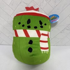 Cats vs Pickles 8  Jumbo Plush Johan Pickle Holiday Edition Bean Plush NWT