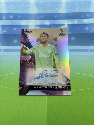 2021-22 Topps Finest UCL Auto Maarten Stekelenburg Ajax