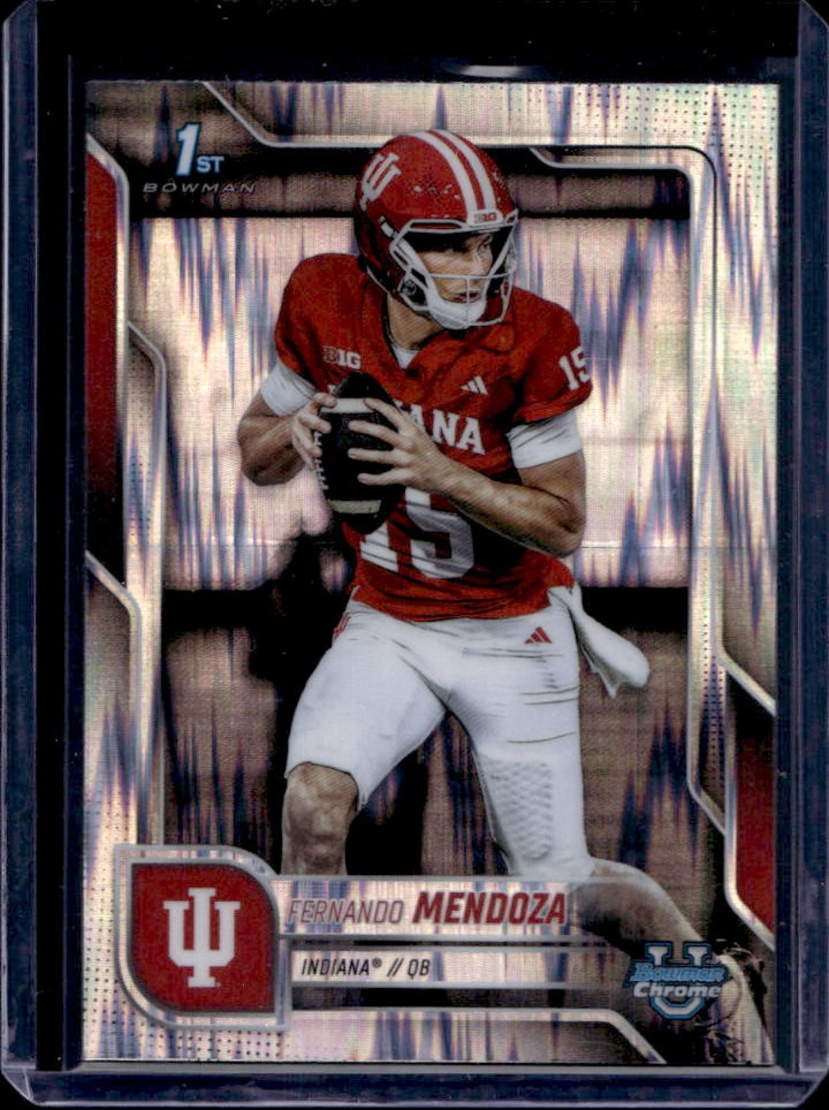 2025 Bowman Chrome U Fernando Mendoza Stealth Refractor 1st #109