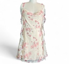 Floral Lace Mini Dress Medium NWT Fairy Whimsy