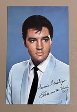 Elvis Seasons Greetings 1967 Christmas Postcard / Direct From Memphis
