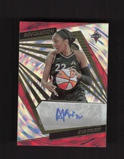2022 Panini Revolution WNBA #AG-AJW A'ja Wilson Autographs Fractal #/99