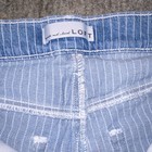LOFT Women’s Cropped Jeans Blue White Striped Light Wash Mid Rise Denim 29 — photo 7