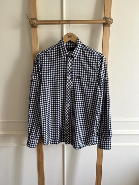 Men Fred Perry Shirt Navy Cotton 34 / XS / 42