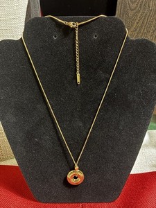 Authentic 18KGP Gold Plated Chinese Character Pendant Necklace