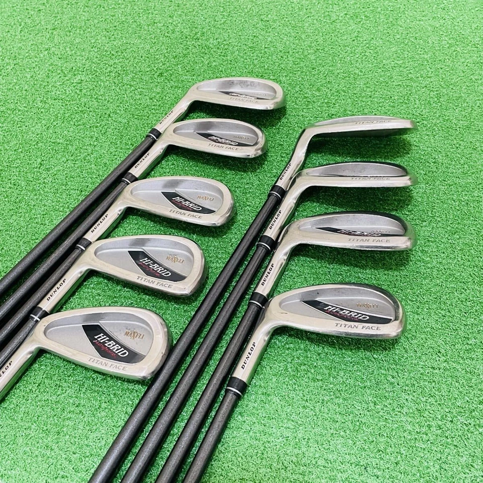 DUNLOP LH Iron Set HI-BRID MAXFLI 3-9,P,A Graphite Flex R Left Handed STORE - Image 2 of 4