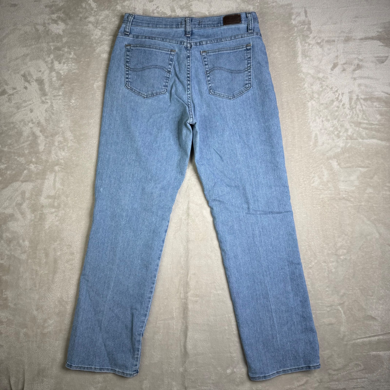 Lee Relaxed Fit At The Waist Womens Straight Leg Denim Jeans Size 10 Medium