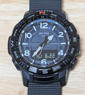 CASIO PRO TREK PRT-B50 Outdoor Uhr Quad Sensor schwarz aus Japan