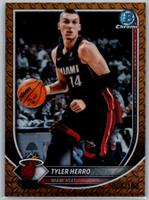 2025-26 Bowman Basketball TYLER HERRO #BCV-88 Chrome Steel Metal Refractor /100