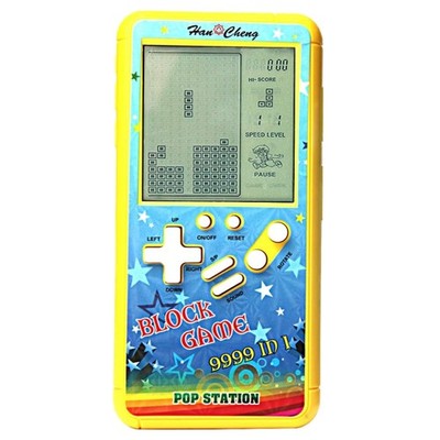 Spielkonsole Retro Handheld mit 23 Spielen und LCD Bildschirm gelb