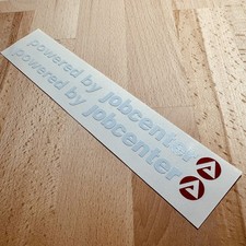 2x Sticker Powered by Jobcenter Aufkleber Wei...