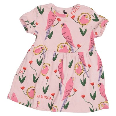 Mini Rodini, Kleid, Größe: 80/86, Pink/Mehrfarbig, Baumwolle, Print #fyY