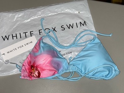 White Fox Swim Golden Hour Bikini Top Malibu Blue XL