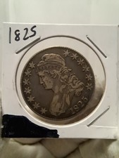 1825 Capped Bust Half-Dollar | Great Details | Dark Fields | Combined Shipping