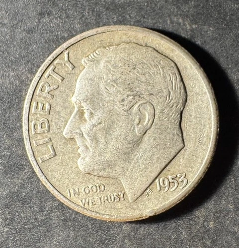 1953-S Roosevelt Dime (Circulated) - (#1079) Very Fine Condition