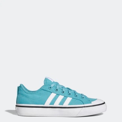 NEW Adidas Nizza Low Advantage Athletic Casual Shoes Blue White Mens Size HP9081