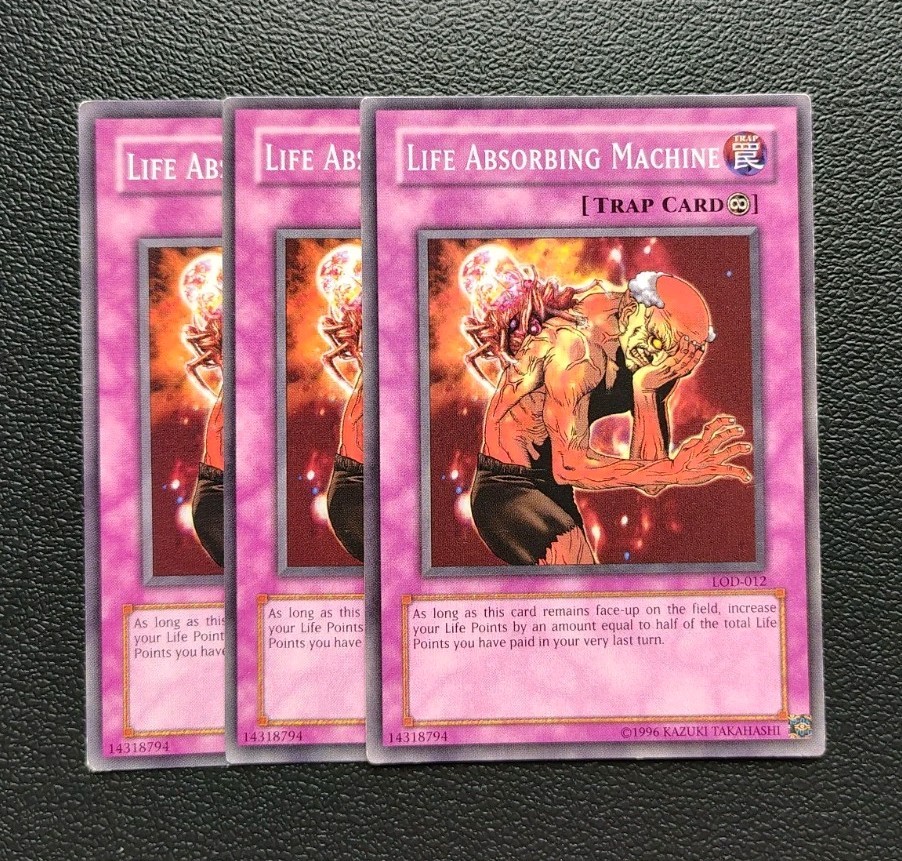 Yu-Gi-Oh Life Absorbing Machine Playset of 3 Cards