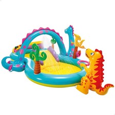 -57135NP Dinoland Play Center-Inflatable water play center, assorted model