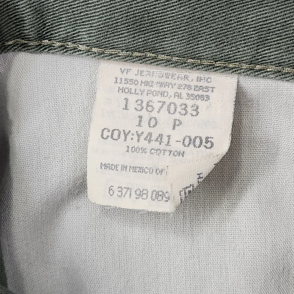 Vintage 90s Riders Casuals Pants Womens Size 10P Green High Rise Tapered Cotton - Image 4 of 4