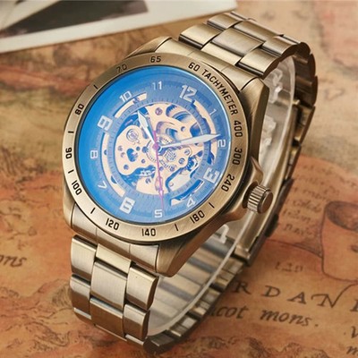 Wrist Watch For  Waterproof Automatic Mechanical Watch  watch Retro   with Genui