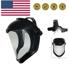 Honeywell Bionic Face Shield with Clear Polycarbonate Visor and Anti-Fog/Hard...