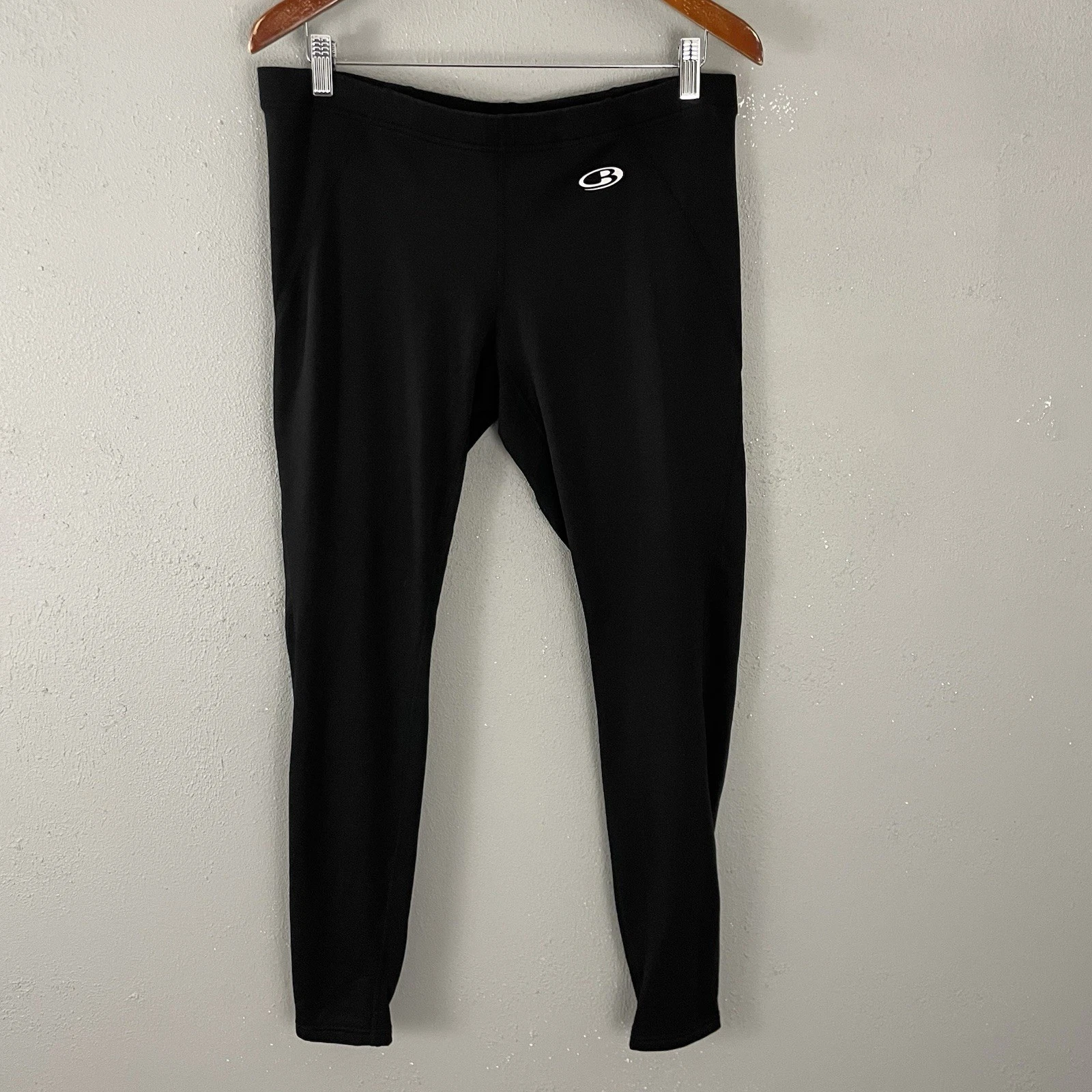 Icebreaker Men’s Merino GT Wool Leggings XL Base Layer Black Pants Zip Cuffs