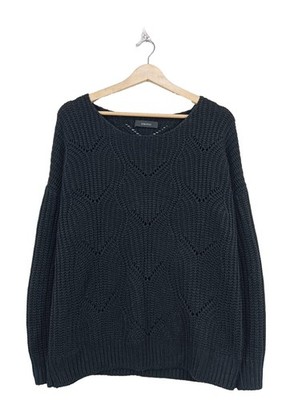 DOKOTOO Häkelpullover Damen Pullover Gr. DE 40 schwarz Casual-Look