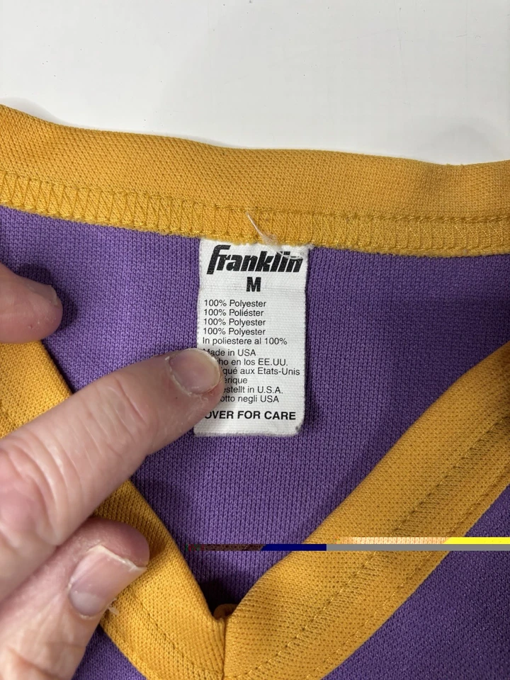 Винтажная футболка Franklin LSU Tigers для мальчиков молодежный размер средний фиолетовый - Изображение 4 из 4