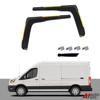 Windabweiser Für Transit MK8 Van 2014+ 2 Türen Schwarz 2pcs Rain Guard