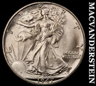 1947-D Walking Liberty Half Dollar - Super Choice Gem Brilliant Unc++++  #J9597