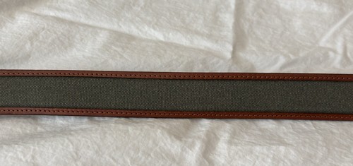 Vintage Coach Gürtel 3881 braun Leder 1-1/4” mit blauer Mitte 38” leicht gebraucht - Bild 4 von 11