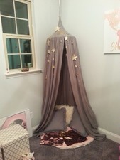Cotton Canopy Nursery Decor Crib Decor Mosquito Baby Boy Girl Kids Children Room