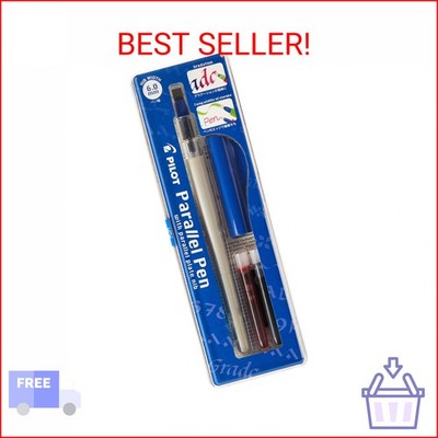 PILOT Parallel Calligraphy Pen Set, 6.0mm Nib with Black and Red Ink Cartridges