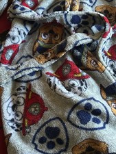 Nickelodeon Paw Patrol Hooded Robe Boys Super Soft, EUC Size 10