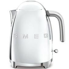 Image of Smeg 1.7 Litre Retro 50's Style Cordless Kettle In Stainless Steel