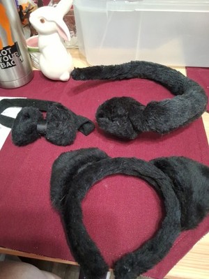 Costume Cat Costume Tail ,Ears,Bow Tie